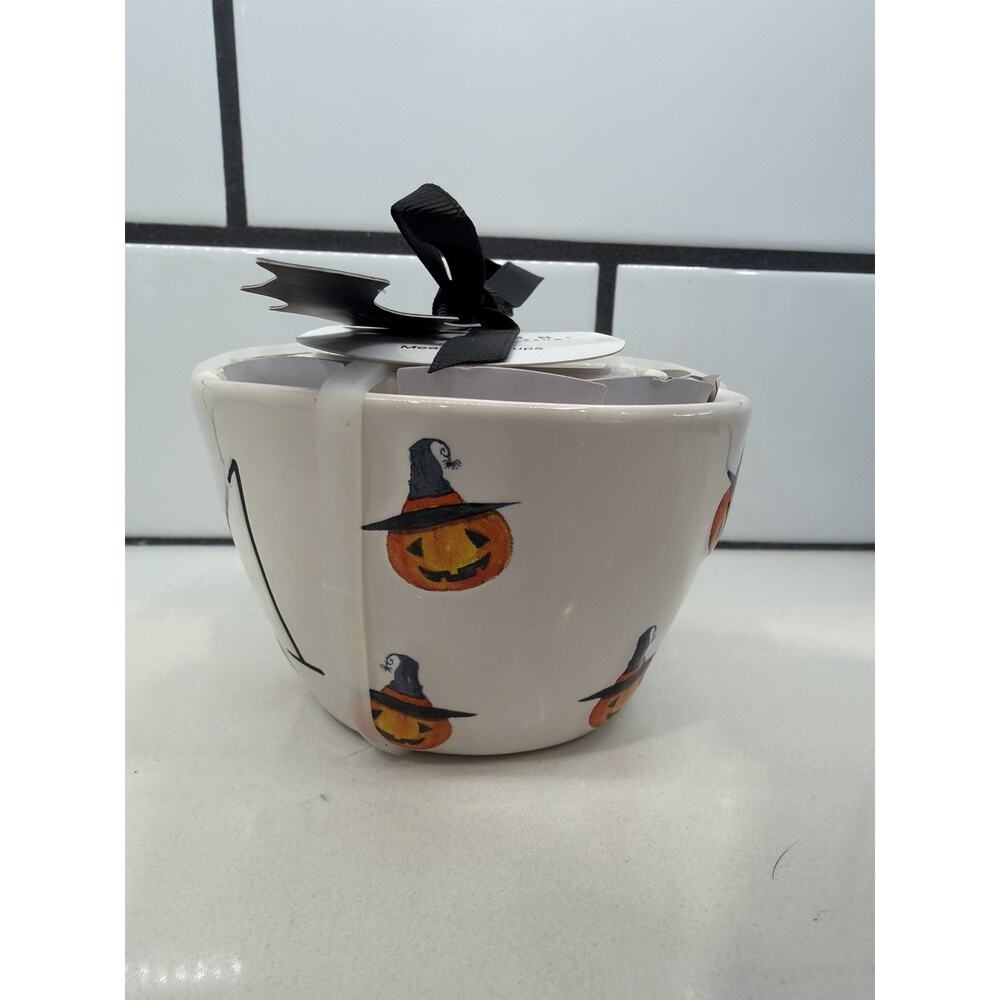 New Rae Dunn Halloween Pumpkin with Witch's Hat Nesting Measuring Cups